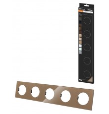 Рамка пятипостовая бронза, стекло, "Байкал"   SQ1819-0406  TDM