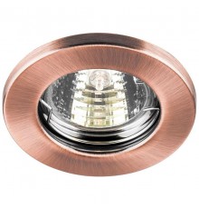 Светильник точечный встраиваемый под лампу DL10/DL3201 MR16 50W G5.3 античная медь/RAB  15207  FERON