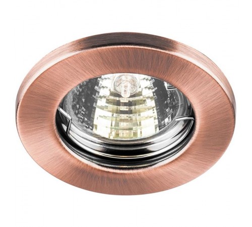 Светильник точечный встраиваемый под лампу DL10/DL3201 MR16 50W G5.3 античная медь/RAB  15207  FERON
