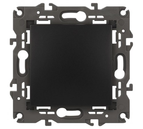 14-1101-05 Выключатель, 10АХ-250В, IP20, Эра Elegance, антрацит  Б0034212  ЭРА