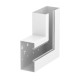 Плоский угол кабельного канала Rapid 80 90x170 мм (сталь,белый) (GS-AFS90170RW)  6277920  OBO Bettermann