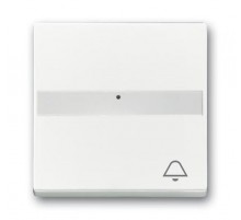 Клавиша для механизма 1-клавишного выключателя, поле для надписи, световод, ""ЗВОНОК"" Future/Axcent/Carat/Династия, альп. белый"  2CKA001731A4002 