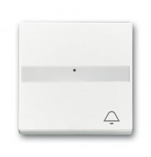 Клавиша для механизма 1-клавишного выключателя, поле для надписи, световод, ""ЗВОНОК"" Future/Axcent/Carat/Династия, альп. белый"  2CKA001731A4002 