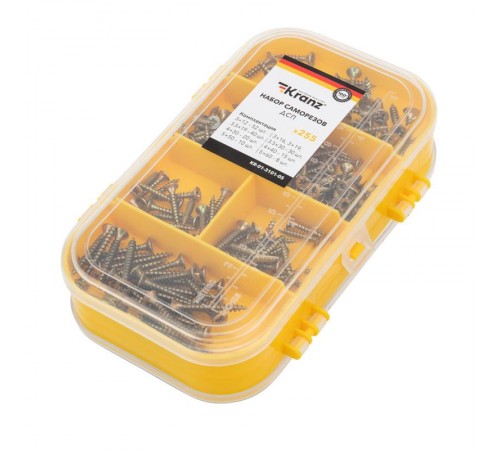 Набор саморезов для ДСП 255 шт.  KR-01-3101-05  Kranz