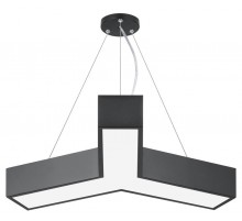 Светильник светодиодный Geometria Igrek SPO-142-B-40K-044 44Вт 4000K 3000Лм IP40 800*800*80 черный подвесной ЛТ  Б0058885  ЭРА