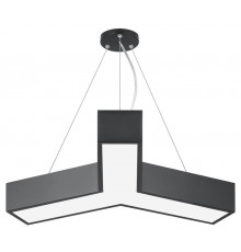 Светильник светодиодный Geometria Igrek SPO-142-B-40K-044 44Вт 4000K 3000Лм IP40 800*800*80 черный подвесной ЛТ  Б0058885  ЭРА