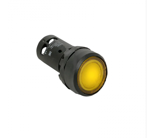 Кнопка с фиксацией с подсветкой OptiSignal Compact D22 C7-PHL-B510 желтая 1НО 24 В AC/DC XB7NJ05B1  362108  КЭАЗ