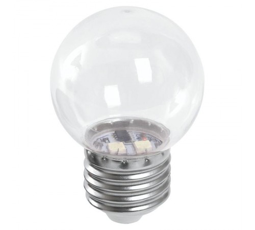 Лампа светодиодная LB-37 (1W) 230V E27 6400K для белт лайта G45 прозрачный  38120  Feron