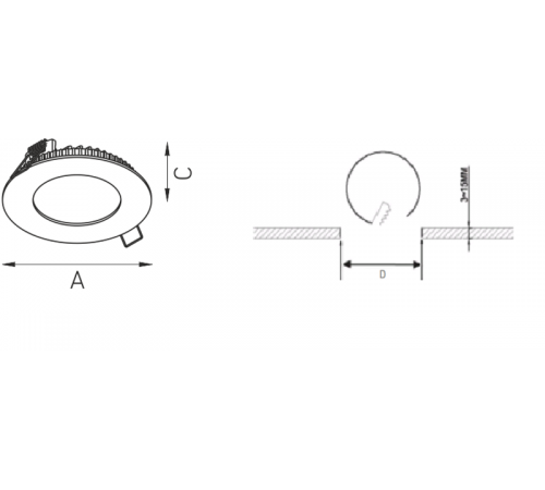 Светильник светодиодный ACQUA C 03 WH 3000K (with driver)  1596000090  Световые Технологии