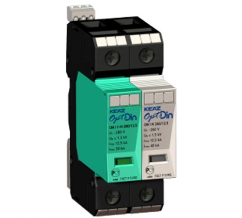 Ограничитель импульсных перенапряжений (УЗИП) OptiDin OM-I-N-260/12,5  114269  КЭАЗ
