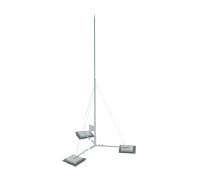 Вольностоящая молниеприемная мачта составная H11,1 м разборное основание HD  RTVMR-H11.1 HD  КМ-профиль