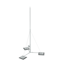 Вольностоящая молниеприемная мачта составная H11,1 м разборное основание HD  RTVMR-H11.1 HD  КМ-профиль