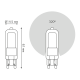 Лампа светодиодная LED 3,5Вт G9 AC220-240В 4100К Glass  107809203  Gauss