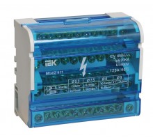 Шины на DIN-рейку в корпусе (кросс-модуль) 3L+PEN 4х11   YND10-4-11-125  IEK
