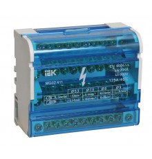 Шины на DIN-рейку в корпусе (кросс-модуль) 3L+PEN 4х11   YND10-4-11-125  IEK