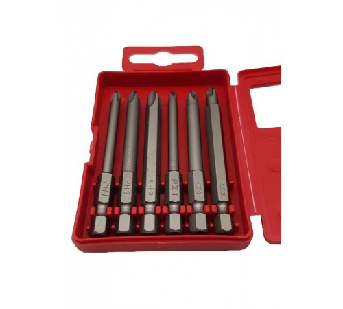 Набор бит PZ/PH Industrial 73 мм в кейсе, 6 шт  03291716  Felo