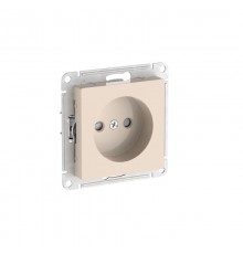 AtlasDesign Бежевый Розетка без заземления со шторками, 16А, механизм, быстрозажимные клеммы  ATN000249S  SE