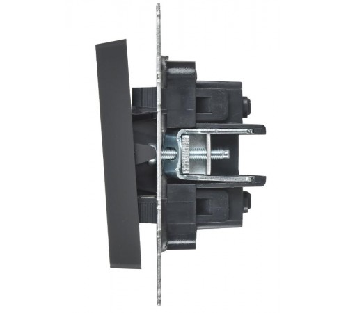 BRITE Выключатель 2-клавишный перекрестный 10А ВС10-2-3-БрГ графит  BR-V23-0-10-K53  IEK