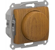 Glossa Дерево Дуб Светорегулятор (диммер) повор-нажим LED RC 400Вт механизм  GSL000523  SE