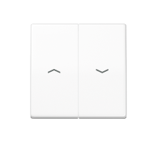 2-я клавиша с символами "стрелки" для баланс. мех. выкл. (кнопок), в компл с AS90-5HP , возможно IP44; дюропласт; белый; AS500 AS591-5PWW  Jung