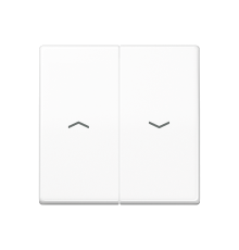 2-я клавиша с символами "стрелки" для баланс. мех. выкл. (кнопок), в компл с AS90-5HP , возможно IP44; дюропласт; белый; AS500 AS591-5PWW  Jung