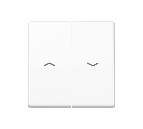 2-я клавиша с символами "стрелки" для баланс. мех. выкл. (кнопок), в компл с AS90-5HP , возможно IP44; дюропласт; белый; AS500 AS591-5PWW  Jung