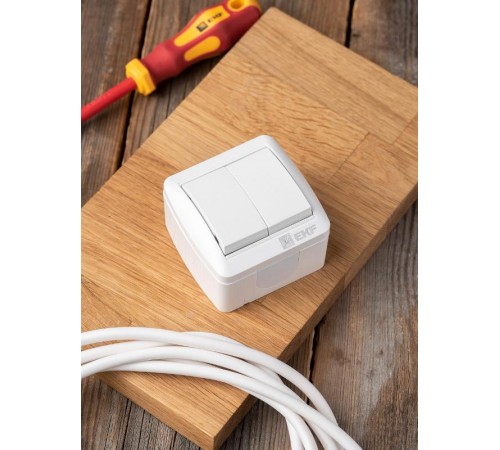 Владивосток Выключатель 2-кл. 10А IP54 сер. EKF PROxima  EQR16-023-30-54  EKF