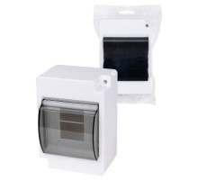 Бокс пластиковый навесной КМПн-2/4 для наружной установки с п/прозрачной крышкой, IP30, (ВхШхГ) 140х97х80мм НАРОДНЫЙ  SQ0907-0602  TDM