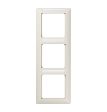 Рамка 3-кратная вертикальная с полем для надписи слоновая кость  AS583BFINA  Jung