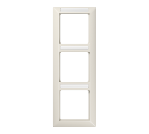 Рамка 3-кратная вертикальная с полем для надписи слоновая кость  AS583BFINA  Jung