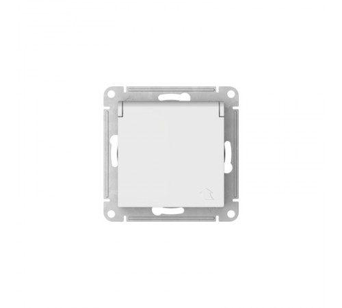 AtlasDesign Белый Розетка с заземлением со шторками с крышкой,16А,IP20, механизм, быстрозажимные клеммы  ATN000146S  SE