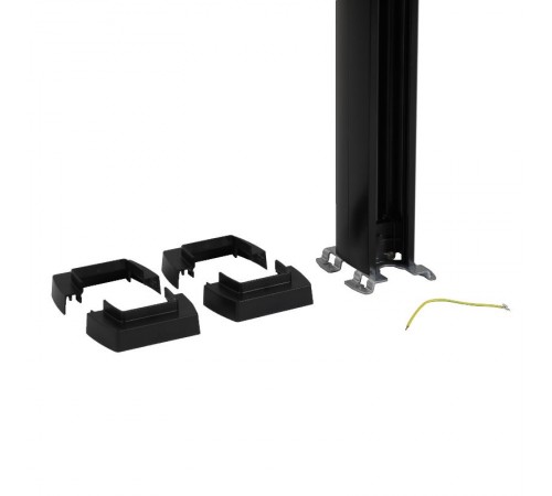 Snap-On колонна алюминиевая с крышкой из пластика 1 секция 4,02 метра, с возможностью увеличения высоты колонны до 5,3 метра, цвет черный  653015  L