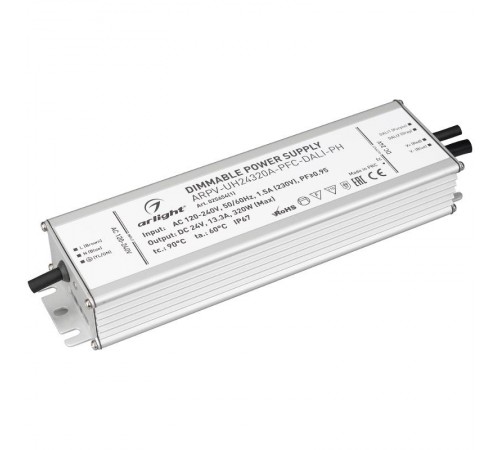Блок питания ARPV-UH24320A-PFC-DALI-PH (24V, 13.3A, 320W)  025654(1)  Arlight
