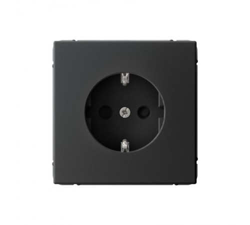 ArtGallery Карбон Розетка с заземлением со шторками, 16А, механизм, быстрозажим. клем.  GAL001045S  SE