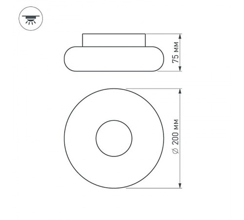 Светильник ALT-TOR-BB200SW-7W Warm White  021243  Arlight