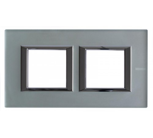 Рамка 2х2П 71мм горизонтальная Матовое стекло Axolute  HA4802M2HVSA  Legrand
