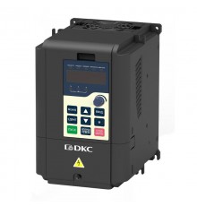 Преобразователь частоты, 1ф. питание 220В, выходная мощность 0,4 кВт, встроенный тормозной прерыватель и ЭМС фильтр  V2000-S0P40G  DKC