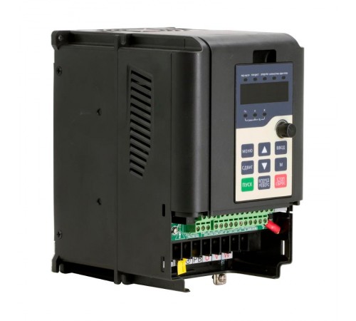 Преобразователь частоты, 1ф. питание 220В, выходная мощность 2,2 кВт, встроенный тормозной прерыватель и ЭМС фильтр  V2000-S02P2G  DKC