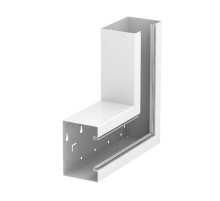 Плоский угол кабельного канала Rapid 80 90x130 мм (сталь,белый) (GS-SFS90130RW)  6277320  OBO Bettermann