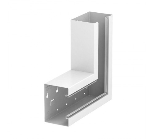 Плоский угол кабельного канала Rapid 80 90x130 мм (сталь,белый) (GS-SFS90130RW)  6277320  OBO Bettermann