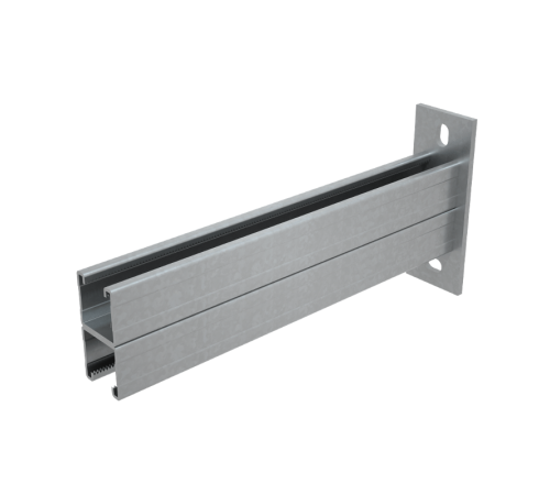 Cтрат-консоль двойная усиленная 41х41 L400 s:2,5 мм HD  2KSSU41-400 HD  КМ-профиль