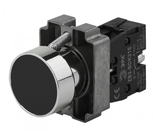 Кнопка управления LAY5-BA21 без подсветки черная 1з (20/200/8000)  Б0045664  ЭРА