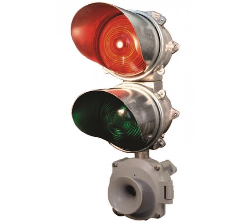 ПС-2 У2, красный/зелёный, с ревуном РВП-220В АС, IP65, пост сигнальный  ET350002  Электротехник
