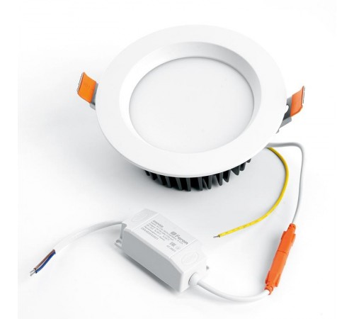 Светильник светодиодный встраиваемый AL253, 12W, 1080Lm, 4000K, 90 градусов, белый  32625  FERON