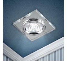 Светильник точечный встраиваемый под лампу DK8 50Вт MR16 хром/зеркальный  C0043740  ЭРА