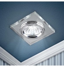 Светильник точечный встраиваемый под лампу DK8 50Вт MR16 хром/зеркальный  C0043740  ЭРА