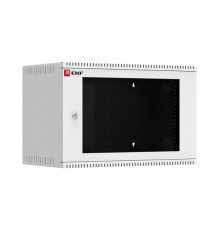 Шкаф телекоммуникационный настенный 6U (600х350) дверь стекло, Astra A серия EKF Basic    ITB6G350   EKF 