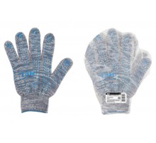 Перчатки х/б с ПВХ, "Протектор", серый меланж, 10, плотная вязка, 1 пара,  SQ1016-0204  TDM