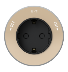 MULTITRACK Розетка 2К+З круглая 16 А/250 В ПЕСОЧНЫЙ  MTK13001P  SE