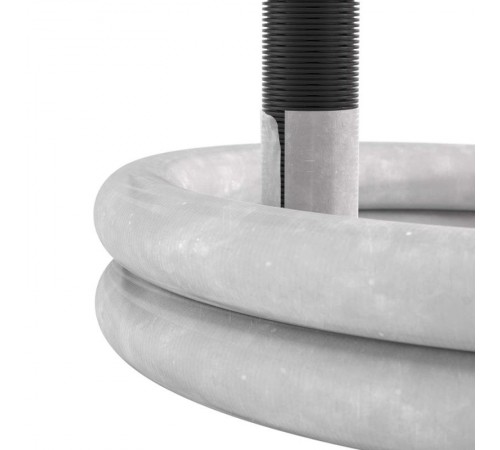 Труба двустенная гибкая дренажная 110мм, SN8, с геофильтром, перфорация 360 град., черный  141911A-8K  DKC